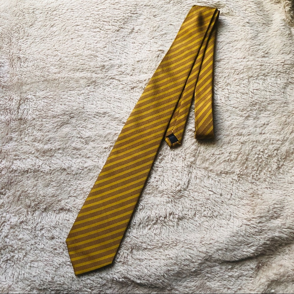 Paolo Davide Mustard Yellow Tie